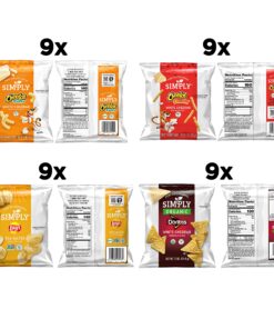 Simply Brand Variety Pack, Doritos, Cheetos, Lay's, 0.875oz Bags (36 Pack) (Assortment May Vary) Simply Variety Pack 29 91ErFzNSuL