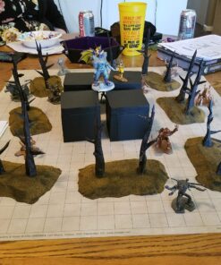 Chessex Role Playing Play Mat: Battlemat Double-Sided Reversible Mat for RPGs and Miniature Figure Games (26 in x 23 1/2 in) Squares/Hexes 35 91EvZm6LycL