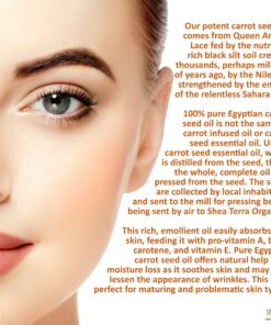 Shea Terra Egyptian Carrot Seed Cold-Pressed Extra Virgin Oil | Nutrient Rich, All Natural & Organic Oil with Anti-Aging Vitamin A, E and Beta-Carotene for Maturing and Damaged Skin Types – 2 oz 2 Fl Oz (Pack of 1) 10 91F1XCDX9IL