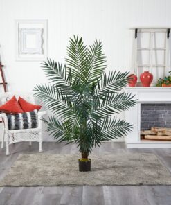 Nearly Natural 5416 5ft. Areca Palm Tree,Green,42" x 11" x 11" 7 91FBGHUKgL