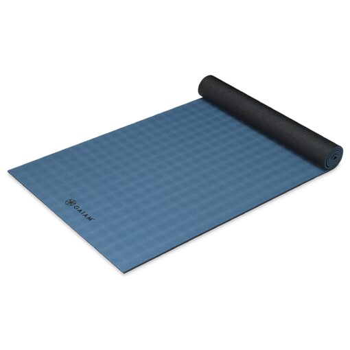 Gaiam Yoga Mat - Ultra-Sticky 6mm Extra Thick Exercise & Fitness Mat All Types Yoga, Pilates & Floor Exercises (68" x 24" x 6mm Thick) Evening Flight