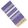 Dandelion - Basic Pattern - 100% Naturally-Dyed Cotton Turkish Towel Peshtemal - 71x39 Inches - Purple 10 91FPVLP33qS