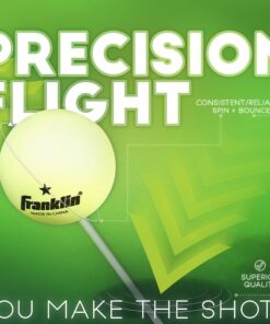 Franklin Sports Glow in The Dark Ping Pong Balls - Official Size + Weight 40mm Table Tennis Balls - One Star Glow in The Dark Ping Pong Balls - Durable High Performance Balls - Green - 6 Pack Pack of 6 - Glow-in-the-Dark 11 91FVKKKw6BL