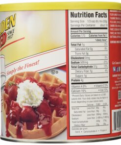 Alternative view of Golden Malted Waffle and Pancake Flour, Original, 33-Ounce Can 33 Ounce (Pack of 1)