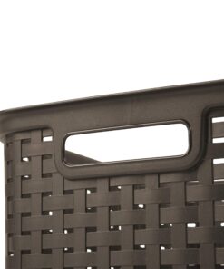Sterilite 12736P06 Tall Weave Basket, Espresso, 6-Pack 26 91FYPNAPujL