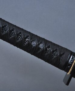 MN Sword - Japanese Samurai Tanto Wakizashi Ninjia Sword Functional Real Sharp Hand Forged Folded Steel Clay Tempered Katana 1095 Carbon Steel Blade black blade ninja sword with square tsuba 12 91FZpNYVrkL