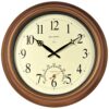 AcuRite 50314 18-Inch Metal Indoor/Outdoor Atomic Clock and Thermometer