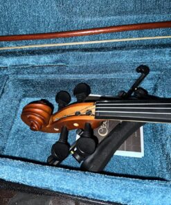 Mendini By Cecilio Violin For Beginners, Kids & Adults - Beginner Kit For Student w/Hard Case, Rosin, Bow - Starter Violins, Wooden Stringed Musical Instruments 4/4 MV300 Antique 45 91FcTzIUgsL