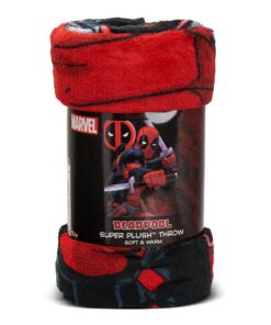 Northwest Deadpool Micro Raschel Throw Blanket, 46" x 60", Swordsman 46" x 60" 13 91FeGebqd5L