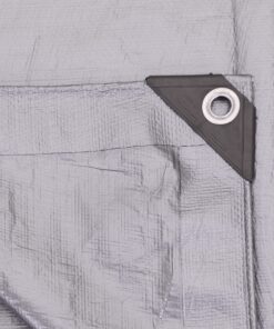 Kotap 12 x 12 Ft. Heavy-Duty Protection/Coverage Tarp, Superior Weave for Greater Longevity, 10-mil Multi-Use, Waterproof, TRS-1212, Silver (1-Pack) Heavy Duty Protection, 10-mil Size: 12' X 12' 16 91FiXHnkPS