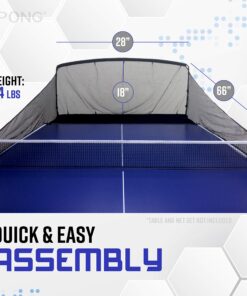 iPong Carbon Fiber Table Tennis Ball Catch Net - Practice Net Attaches to Ping Pong Table for Ball Collection During Table Tennis Robot, Serve or Multi-Ball Training 26 91Fq3Oi96RL