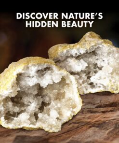 Break Open 2 Jumbo Geodes– Break Your Own Large Geode with Crystals, Earth Science Kit for Kids to Learn Geology, Gifts for Rock Collectors, Cool Rocks for Boys and Girls 31 91FqTKJvpML