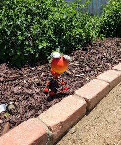 Smarty Gadgets - Metal Garden Art Decoration, Steel Red Ant Figurine with Solar Powered LED Lights for Yard, Patio, Lawn and Garden Decor and Ornament, Outdoor and Indoor Statue, 11" X 10" 31 91G7epPvEuL