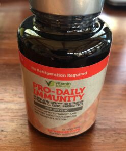 Vitamin Bounty Pro-Daily Immunity Probiotic - 10 Billion CFU Blend, Zinc & Vitamin C for Digestive Health, Immune Support Prebioitcs and Probiotics for Women and Men - 60 Capsules 1 37 91G8JEEAw7L 2