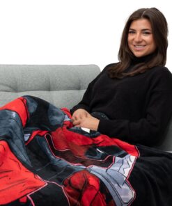 Northwest Deadpool Micro Raschel Throw Blanket, 46" x 60", Swordsman 46" x 60" 17 91GC59osPmL