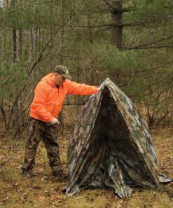Barronett Blinds Grounder Portable Hunting Blind, Pop-Up Hub Blind, Large Shooting Windows, Bloodtrail Woodland Grounder 250 10 91GEVmt3vGL