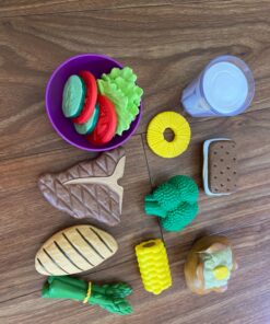 Learning Resources New Sprouts Dinner Food Basket - 18 Pieces, Ages 18+ Months Pretend Play Food for Toddlers, Preschool Learning Toys, Kitchen Play Toys for Kids 50 91GI27gRcpL