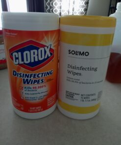 Amazon Basics Disinfecting Wipes, Lemon Scent, for Sanitizing, Cleaning & Deodorizing, 255 Count (3 Packs of 85) (Previously Solimo) 85 Count (Pack of 3) 3 Pack Lemon 29 91GQ6JGFdRL 1