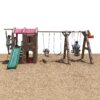 Step2 Naturally Playful Adventure Lodge Play Center Swing Set with Glider– Outdoor Playset Includes Swings, Glider, Steering Wheel, Backboard Hoop, Two Level Clubhouse, Rope Ladder, & Kids Slide With Glider Extension 50 91GSkGO6jqL