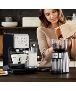 Mr. Coffee Espresso and Cappuccino Machine, Programmable Coffee Maker with Automatic Milk Frother and 19-Bar Pump, Stainless Steel 37 91GVKT 8wkL