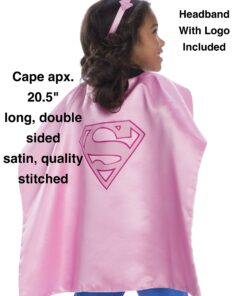 Rubie's Super Hero Cape Set Officially licensed DC Comics Assortment 4 Capes, 2 Masks, and 2 Headbands, One Size (Amazon Exclusive) Girls 19 91GYiTZUioL