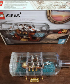 LEGO Ideas Ship in a Bottle 92177 Expert Building Kit, Snap Together Model Ship, Collectible Display Set and Toy for Adults (962 Pieces),Multicolor 37 91GayPLt5oL