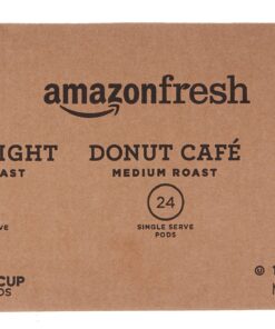 AmazonFresh 60 Ct. Coffee Variety Pack, 3 Flavors, Keurig K-Cup Brewer Compatible Donut Cafe/The Bold/Just Bright 60 Count (Pack of 1) 13 91GcHjcawbL