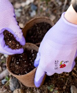 6 Pairs Women Gardening Gloves with Micro-Foam Coating - Garden Gloves Texture Grip - Working Gloves For Weeding, Digging, Raking and Pruning, Medium, Assorted color Medium (Pair of 6) Women's 25 91Gclz7F2TL