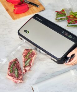 FoodSaver FM2435 Vacuum Sealer Machine with Bonus Handheld Vacuum Sealer and Starter Kit, Safety Certified, Silver 39 91Gh8f8pRL