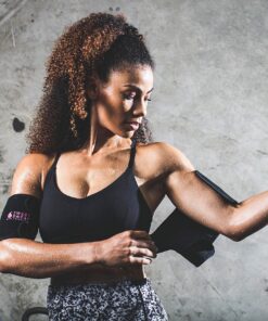 Alternative view of Sports Research Sweet Sweat Arm Trimmers for Men & Women | Increases Heat & Sweat Production to The Bicep Area Pink Medium