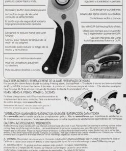 OLFA 45mm Ergonomic Rotary Cutter (RTY-2/DX) - Rotary Fabric Cutter w/ Blade Cover & Squeeze Trigger for Quilting, Sewing, Crafts, Replacement Blade: OLFA RB45-1H 33 91GmS3eIAAL