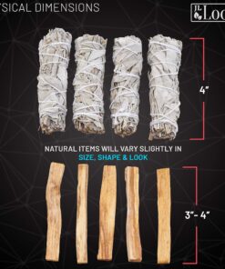 JL Local Smudge Kit Refill - White Sage & Palo Santo for Smudging, Healing, Purifying, Meditating & Incense 16 91GnC7C4xGL