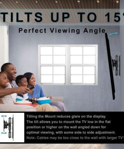 Alternative view of Cheetah Mounts ALAMB Articulating Arm TV and LCD Monitor Wall Mount, for 12 to 24" Displays up to 40 Lbs, Includes a Twisted Veins 10 Foot HDMI Cable VESA 100 Single Arm