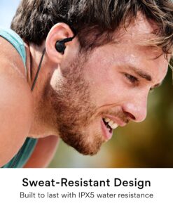 MEE audio M6 Sport Wired Earbuds, Noise Isolating In Ear Headphones, Sweatproof Earphones for Running/Gym/Workouts with Dynamic Enhanced Bass Sound, Memory Wire Earhooks, 3.5mm Jack Plug (Black) Black Regular 3.5mm Wired 24 91GrFCXaz6L