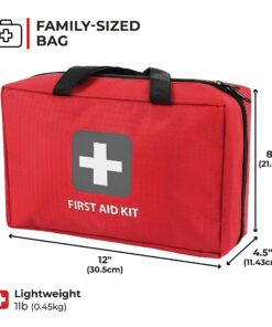 First Aid Kit – 291 Pieces of First Aid Supplies | Hospital Grade Medical Supplies for Emergency and Survival Situations | Ideal for Car, Trucks, Camping, Hiking, Travel, Office, Sports, Pets, Hunting, Home 291 Piece - Bag 34 91Gx3Y2TML