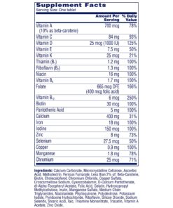 One A Day Women’s Multivitamin, Supplement with Vitamin A, Vitamin C, Vitamin D, Vitamin E and Zinc for Immune Health Support, B12, Biotin, Calcium & More, Tablet, 100 count 33 91H5snNjhVL