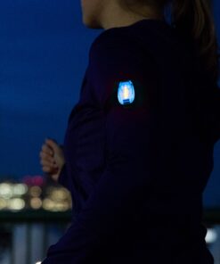 LED Safety Light 2 Pack - Nighttime Visibility for Runners, Cyclists, Walkers, Joggers, Kids, Dogs, Relays & More - Clip to Clothes Strap to Wrist, Ankle, Bike, Collar, or Just About Anywhere! Blue 12 91H8NXY8xgL