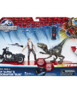Alternative view of Hasbro Jurassic Park Alpha Cycle & Hybrid Raptor Pack