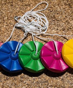 Squirrel Products Heavy Duty Green Disc Tree Swing with Rope for Outdoor Play - Easy DIY Addition to Playset or Tree 25 91HFIRIokDS