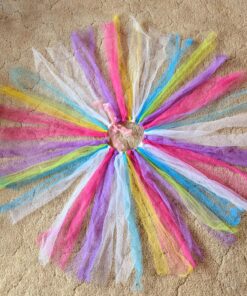 Charmed Rainbow Color Tulle Assortment, 6 inch by 25 Yard Spool (8 Pack) 23 91HHNLRSl0L