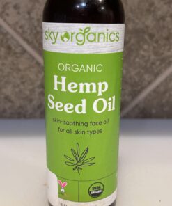 Sky Organics Organic Hemp Seed Oil for Face, 100% Pure & Cold-Pressed USDA Certified Organic to Nourish, Soothe & Strengthen, 8 fl. Oz. 26 91HMFE4HBZL