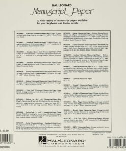 Alternative view of Wide Staff Wirebound Manuscript Paper (Aqua Cover)