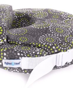 My Brest Friend Original Nursing Pillow | Ergonomic Breastfeeding Pillows | Supports Both Mom & Baby | Breastfeeding Essentials | Handy Side Pocket, Double Straps & Removable Cover, Fireworks Grey/Yellow Fireworks 23 91HSklCqpqL 1