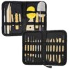 U.S. Art Supply 26-Piece Pottery & Clay Sculpting Tool Sets with Canvas Cases 26-Piece with Nylon Cases 20 91HTPExlgmL