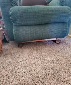 Stander Recliner Risers, Non-Slip Chair Lifters for Adults, Seniors, and Elderly, Low Profile Seat Raiser for Sitting and Standing Assistance, Compatible with Wooden Base Recliners, Set of 4 23 91HWRbg9NdL