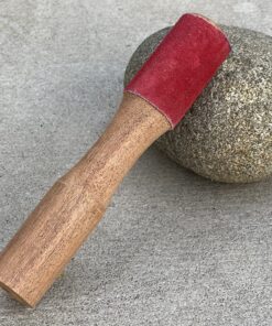 Tibetan Easy Play Hard Wood Singing Bowl Leather-Wrapped Striker, Mallet Red 11 91HYWHfbDEL