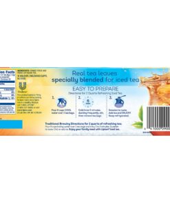 Lipton Family-Sized Black Iced Tea Bags, Cold Brew Unsweetened 22 ct (Pack of 12) 22 Count (Pack of 12) 12 91HbzhmHAnL