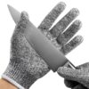 NoCry Premium Cut Resistant Gloves Food Grade — Level 5 Protection; Ambidextrous; Machine Washable; Superior Comfort and Dexterity; Lightweight Protective Gloves; Complimentary eBook Small Original Grey 38 91Hc9yQCoUL