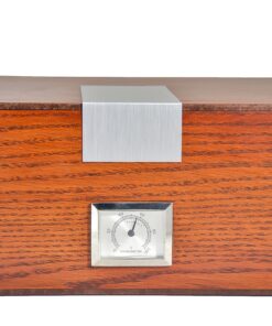 La Cubana Solid Wood Oak Cigar Humidor With Stainless Steel Plate, Holds 30-50 Cigars 10 91HdlaLNNQL