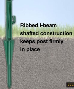 Fi-Shock P-30G 30 Inch Garden Fence Post, Ideal for Gardens and Temporary Fencing - 25 Pack,Dark Green Garden Post 18 91Hdywjsq5L